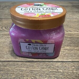 Tree Hut Cotton Candy Shea Sugar Exfoliating & Hydrating Body Scrub, 18 ounce.